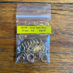 8mm Gold Fill Split Rings